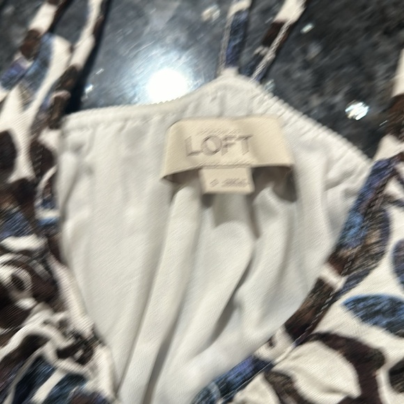 LOFT Black and White Spaghetti Strap Sundress - Picture 7 of 9